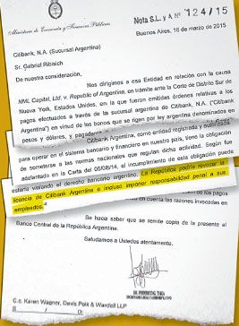 En una misiva al CEO de Citi Argentina, el Gobierno amenazó con suspender las actividades del banco en el país y hasta con sancionar penalmente a sus directivos.