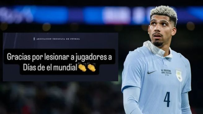 Ronald Araújo y su lesión a siete días del debut mundialista con Uruguay