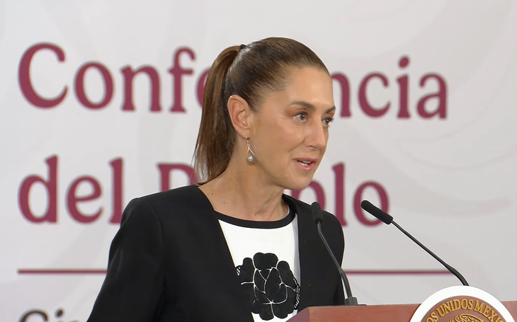 Claudia Sheinbaum en la Mañanera del Pueblo. Claudia Sheinbaum en la Mañanera del Pueblo.