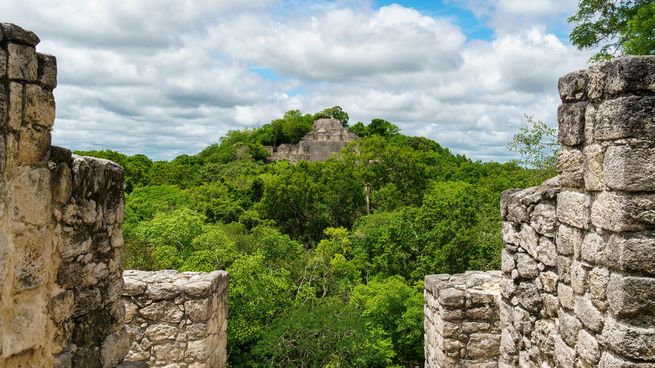 Ocomtúm, la ciudad maya descubierta en 2023 en Campeche.