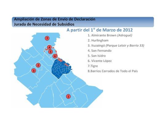 El Gobierno amplío la quita de subsidios a más zonas del Gran Buenos Aires.