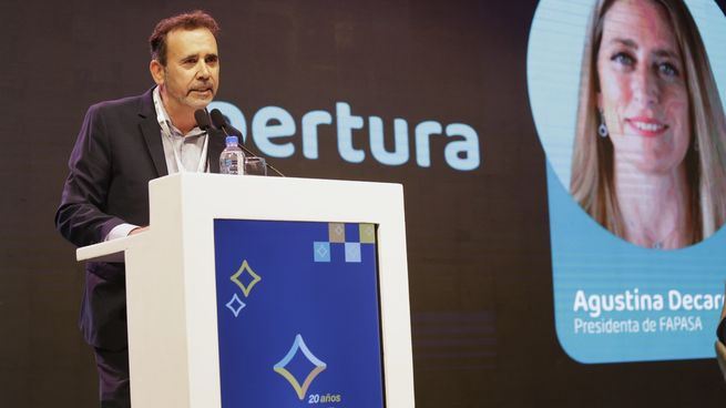 Nicolás Saurit, presidente de AAPAS, durante la apertura del Foro.
