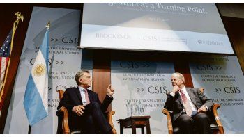 ámbito.com | Colmado. La disertación de Macri en el CSIS despertó un gran interés lo que se reflejó en un auditorio colmado.