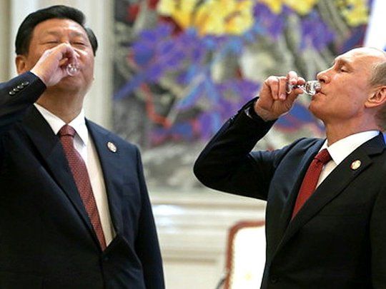 Xi Xinping y Vladimir Putin.