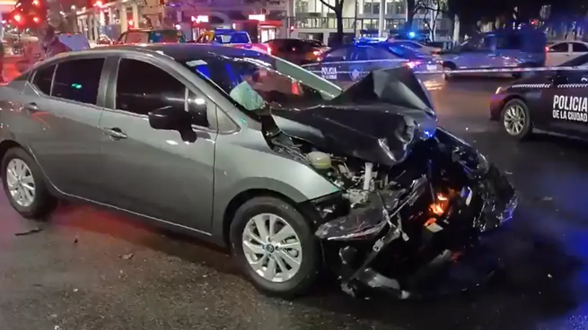 El choque involucró a cuatro autos.