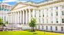 United States Department of the Treasury, where the Bureau of Engraving and Printing is located.