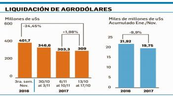 Liquidación de divisas agro: acumulado anual cayó un 10%