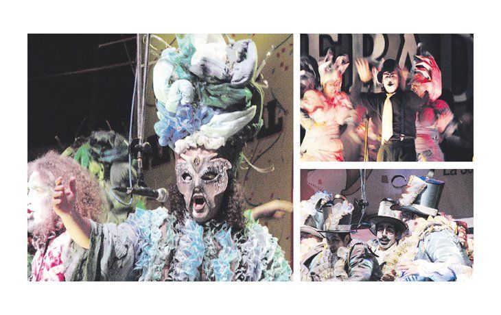 ámbito.com | Las murgas preparan cada año una presentación diferente, con letras, música y vestuarios renovados. Japilong (arriba), Agarrate Catalina (arriba derecha) y La Cofradía (derecha) son algunos de los conjuntos más conocidos.