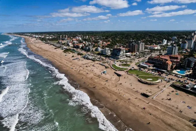 Vista aérea de Pinamar, un destino muy solicitado Vista aérea de Pinamar, un destino muy solicitado
