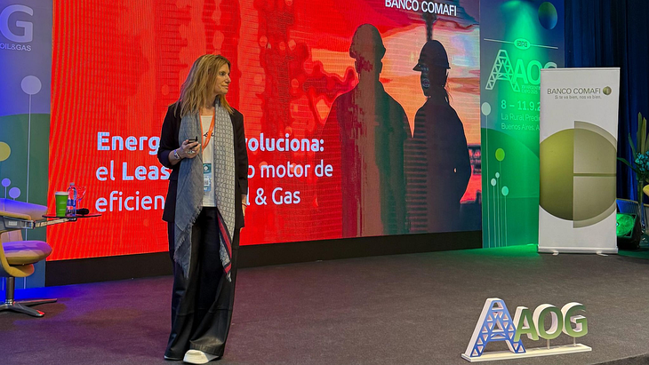 Gabriela Tolchinsky estuvo en la AOG Argentina Oil & Gas Expo, donde brindó una exposición para socios estratégicos, clientes y visitantes, donde se habló de innovación y formas de financiamiento. El leasing estuvo en el centro de la conversación como una herramienta concreta con beneficios impositivos reales. Gabriela Tolchinsky estuvo en la AOG Argentina Oil & Gas Expo, donde brindó una exposición para socios estratégicos, clientes y visitantes, donde se habló de innovación y formas de financiamiento. El leasing estuvo en el centro de la conversación como una herramienta concreta con beneficios impositivos reales.