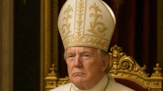 Donald Trump volvió a postularse como candidato para ser el próximo Papa.