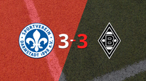 apasionante empate 3-3 entre darmstadt 98 y b. monchengladbach