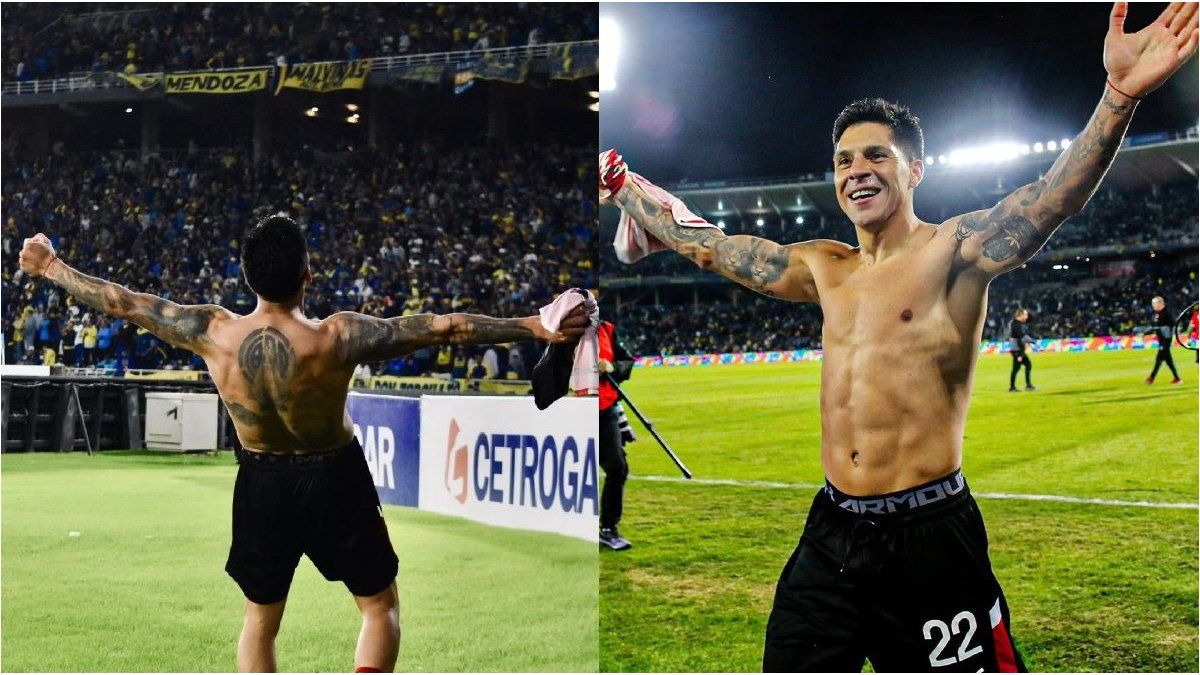 Enzo Pérez celebrated after eliminating Boca and left a chicane on the networks