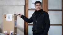 Axel Kicillof se emocionó al mencionar que su hijo mayor vota por primera vez.&nbsp;