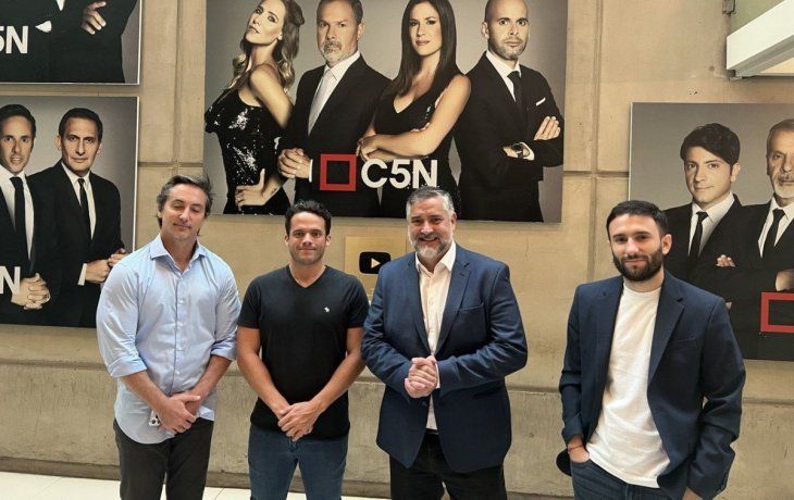 ministro de lula visito c5n y se reunio con directivos de indalo media