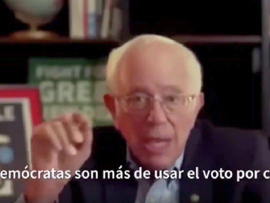El ex candidato a presidente de EEUU por los demócratas Bernie Sanders anticipa en este video qué iba a pasar con las Elecciones 2020 y el voto por correo.