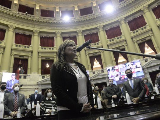 Mónica Schlotthauer asumió una de las bancas del FIT.&nbsp;