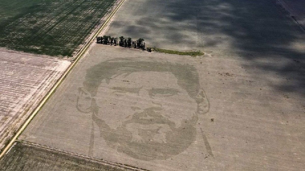“Agricultural Tattoo”, a new tribute to Messi from the Cordoba countryside