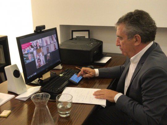 Sergio Urribarri se reunió con el director general adjunto para América Latina y Caribe, Modi Ephraim.
