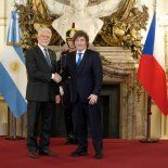 Javier Milei junto a Petr Pavel, en Casa Rosada. Javier Milei junto a Petr Pavel, en Casa Rosada.