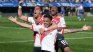 Celebration. Nicolás De La Cruz hugs Enzo Díaz after the goal that decided the Superclásico in favor of River. Celebration. Nicolás De La Cruz hugs Enzo Díaz after the goal that decided the Superclásico in favor of River.