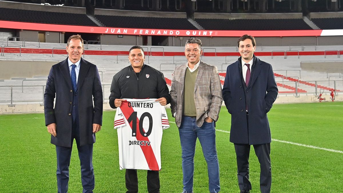 River made official the return of Juan Fernando Quintero while preparing the arrival of two other reinforcements