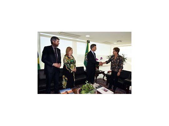 Dilma Rousseff recibió a Mauricio Macri, a Marcos Peña y a la designada canciller, Susana Malcorra.