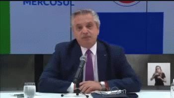 Alberto Fernández en el último encuentro del Mercosur.