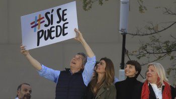 En su mensaje Macri agradeció también a los que no fueron pero que tienen en sus corazones la misma convicción.