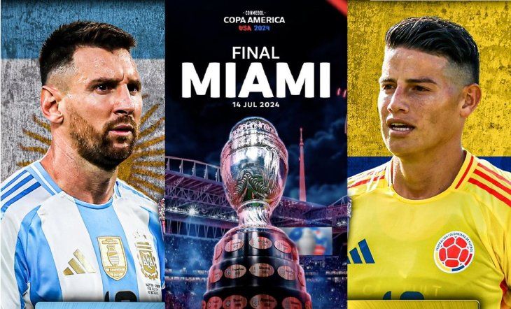 Argentina y Colombia jugarán la final de la Copa América 2024.