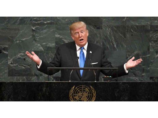 Donald Trump, en su primera y hasta ahora única intervención ante la Asamblea General de la ONU.