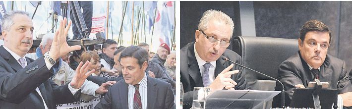 En Misiones, el gobernador del Frente Renovador de la Concordia, Hugo Passalacqua, dio su discurso junto al exmandatario y titular de la Legislatura Carlos Rovira. Afuera saludaron a los manifestantes.