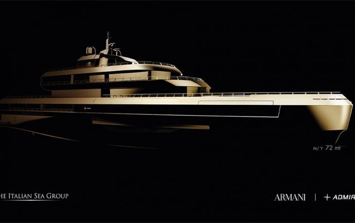 navegacion de lujo: como es el yate que crea el disenador giorgio armani