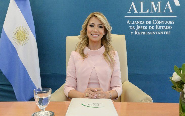 Fabiola Yañez estuvo presente en un encuentro virtual sobre medio ambiente