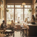 Un bar del centro porteño con menor movimiento que años anteriores, reflejo del impacto del descenso del turismo extranjero Un bar del centro porteño con menor movimiento que años anteriores, reflejo del impacto del descenso del turismo extranjero