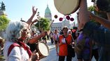 Nuevo miércoles de movilización de jubilados en las inmediaciones del Congreso.