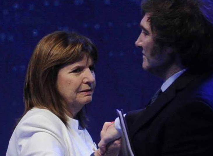 Patricia Bullrich y Javier Milei. Patricia Bullrich y Javier Milei.
