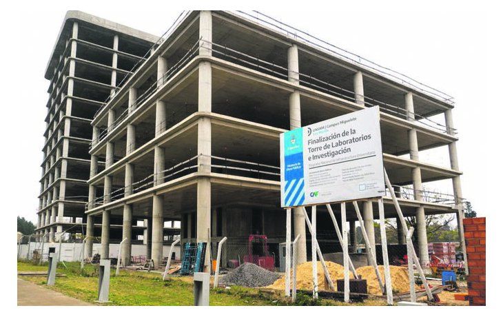 La UNSAM reinicia los trabajos para finalizar la torre de laboratorios e investigación