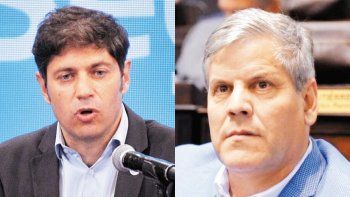 Axel Kicillof y Fabio Britos.