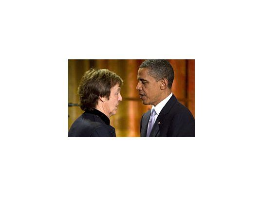 McCartney y Obama, durante el encuentro en junio.