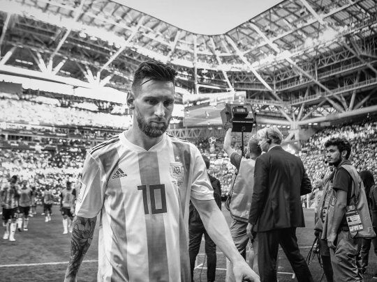 La cara de Lionel Messi lo dice todo: otro sueño mundialista se desvaneció en Rusia.