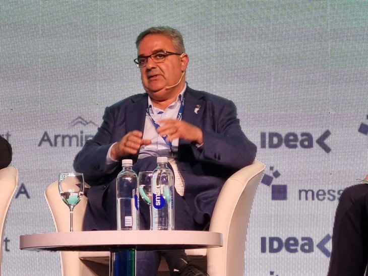 Raúl Jalil en la feria ArMinera.&nbsp;