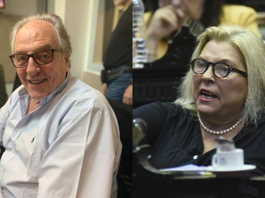 Carlos Heller y Elisa Carrió.