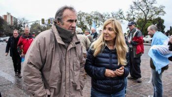 Reutemann, junto a María Alejandra Vucasovich.&nbsp;