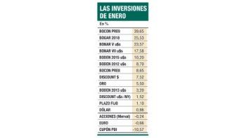 ámbito.com | Bonos fueron lo mejor de enero: ganaron hasta 40%