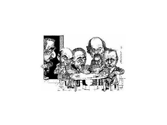 Alfonsín, Cavallo, De la Sota, Colombo y Marín