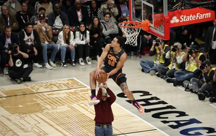 Gordon consiguió la máxima puntuación del jurado -en el que estaban los exjugadores&nbsp;Scottie Pippen y Dwyane Wade- en todas sus acciones salvo en el mate final.