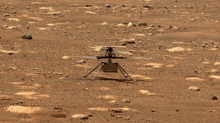 The Ingenuity helicopter has performed 72 missions to Mars since 2021.