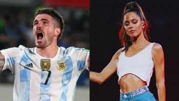 Rodrigo De Paul y Tini Stoessel.