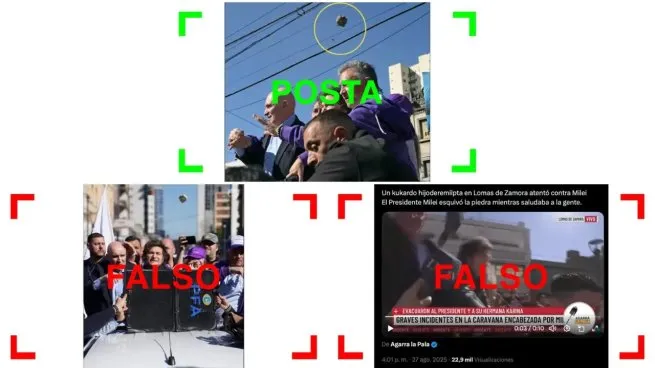 Los sucesos dieron lugar a la viralización de videos y fotos sobre el momento de la agresión: algunos verdaderos y otros, falsos.